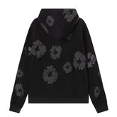 Denim Tears The Black Cotton Wreath Hoodie